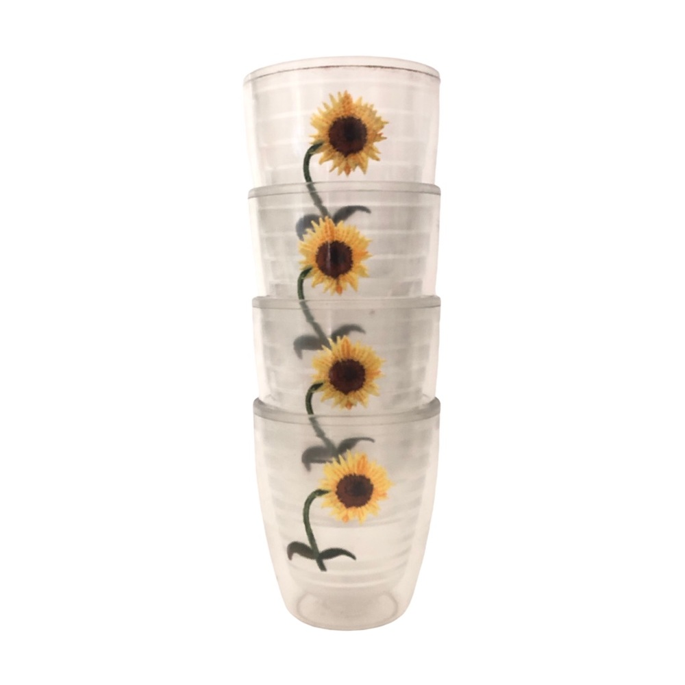 Vintage trervis sunflower tumbler